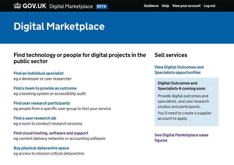 Government Analytics as a Service - Digital Marketplace