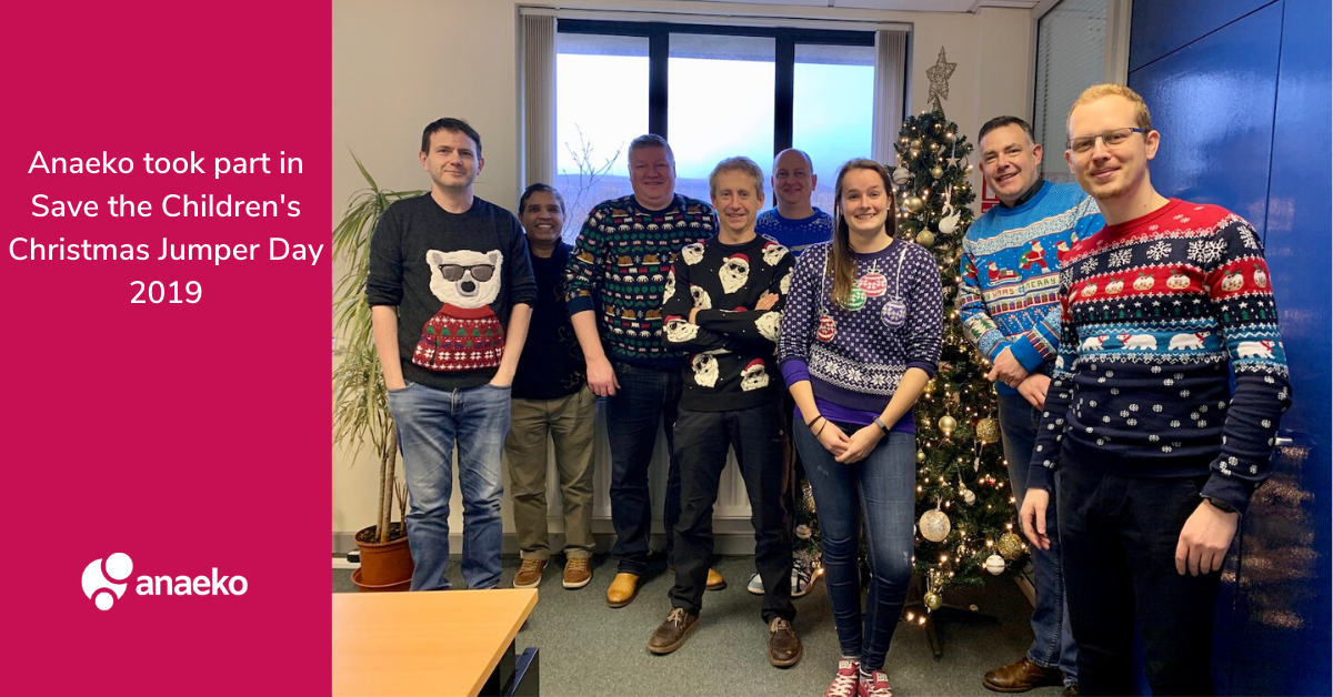 Anaeko took part in Save the Childrens Christmas Jumper Day 2019